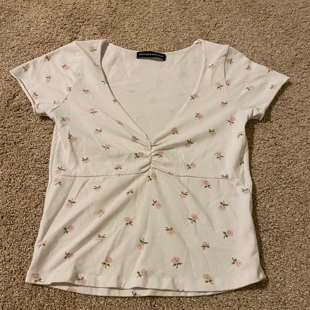 Brandy Melville floral Gina top